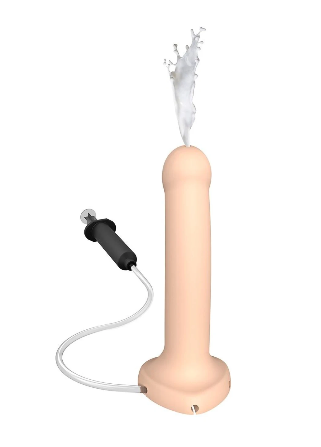 Закінчуючий фалоімітатор Dildo Cum Flesh, діаметр 3,6см, силікон, насадка для страпон Strap-On-Me (254152273)