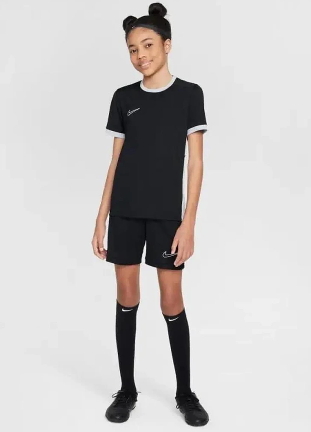 Черная демисезонная футболка fz9758-010 Nike Dri-Fit Academy 25 Black