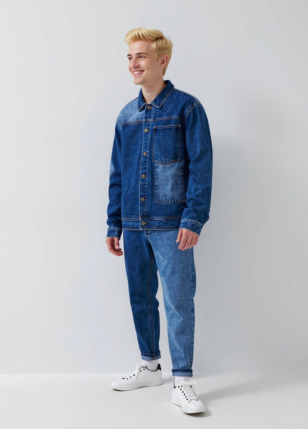 Синя демісезонна куртка куртка-піджак House