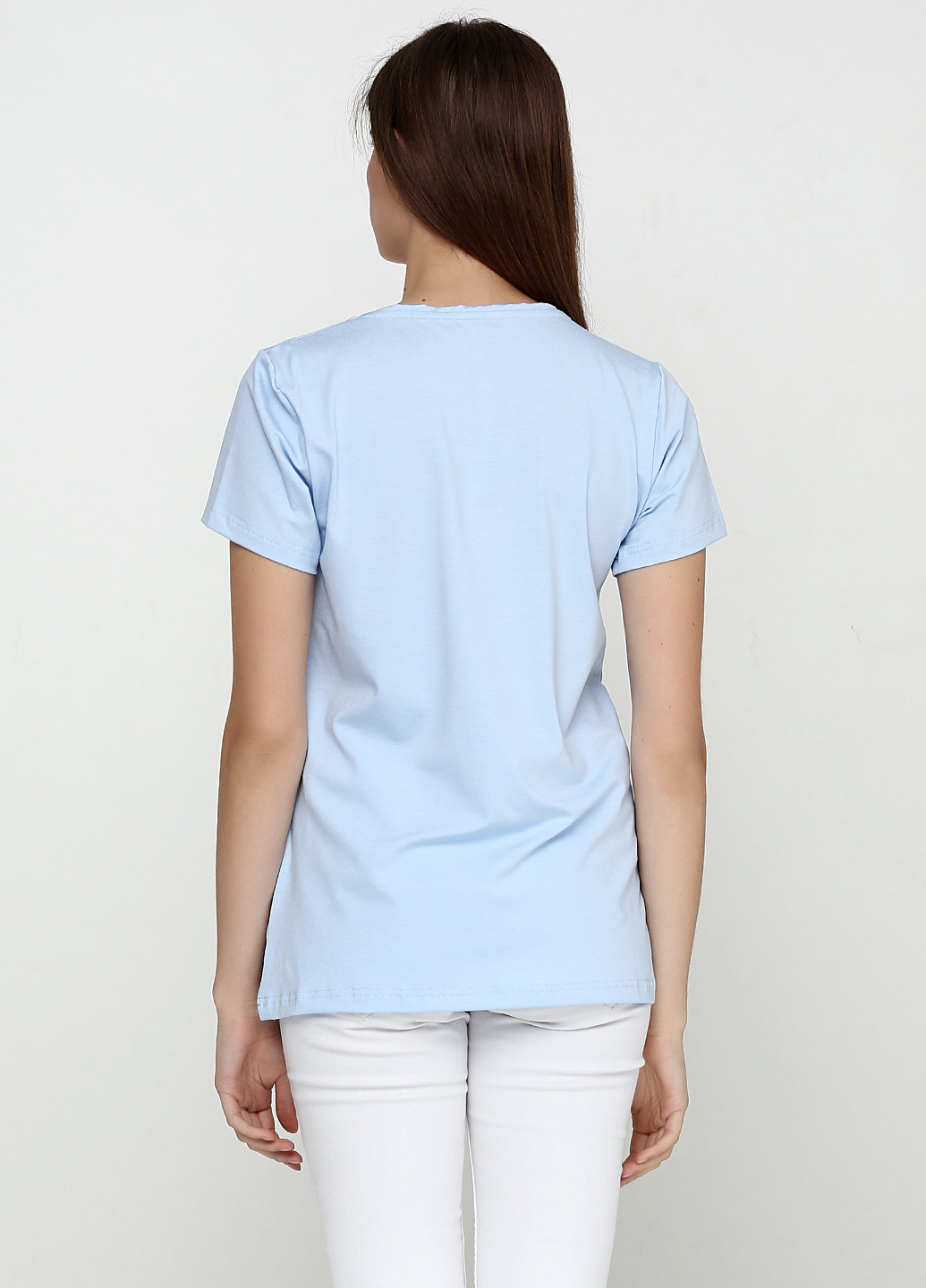 Світло-блакитна літня футболка MAKSYMIV