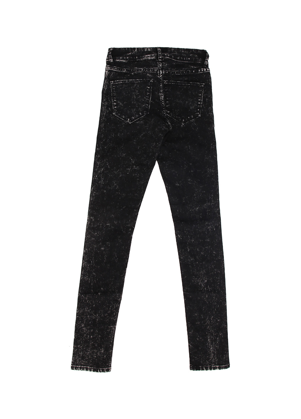 Джинси H&M завужені однотонні чорно-білі джинсові бавовна