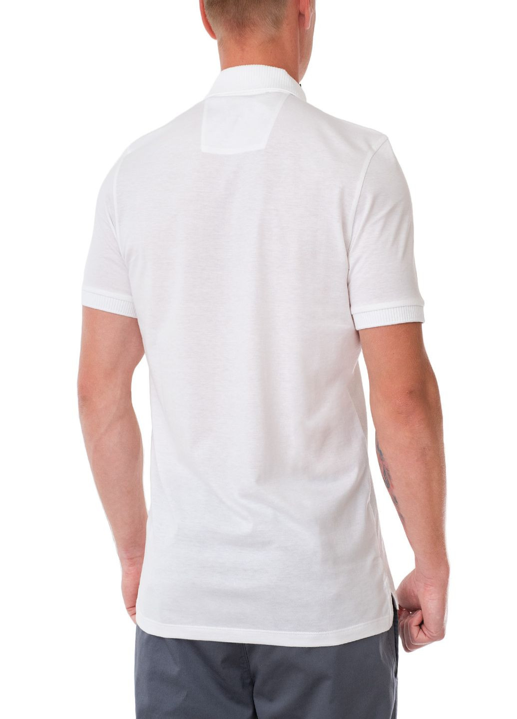 Белая футболка-поло для мужчин Roy Robson однотонная