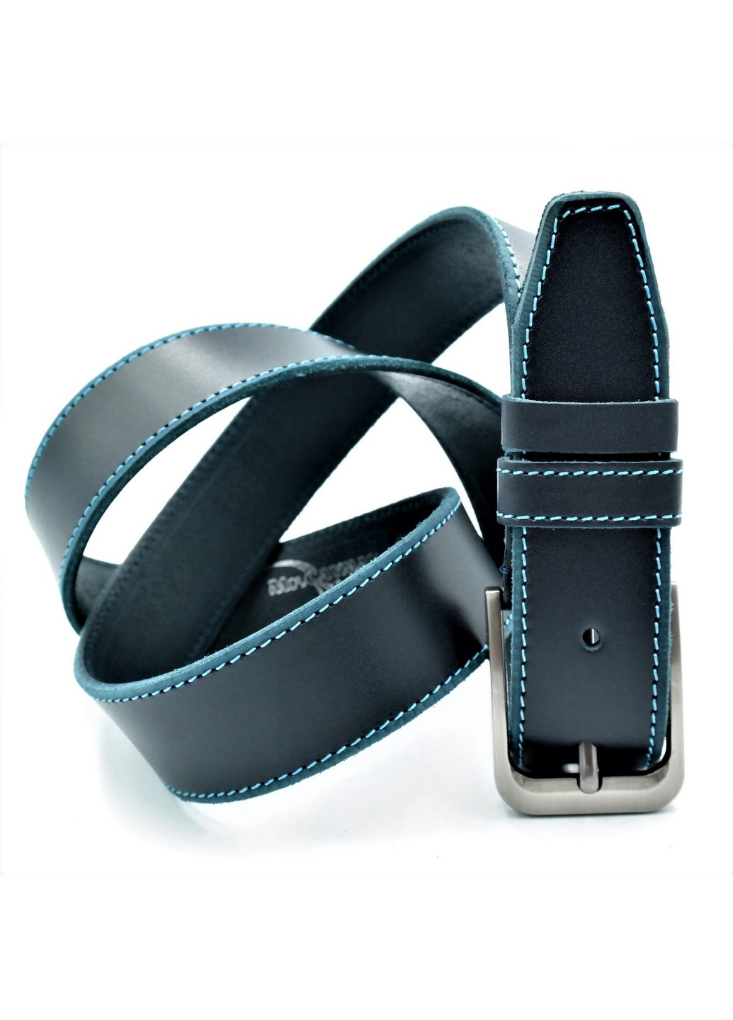 Шкіряний чоловічий ремінь 110-125х4 см Weatro (211366779)