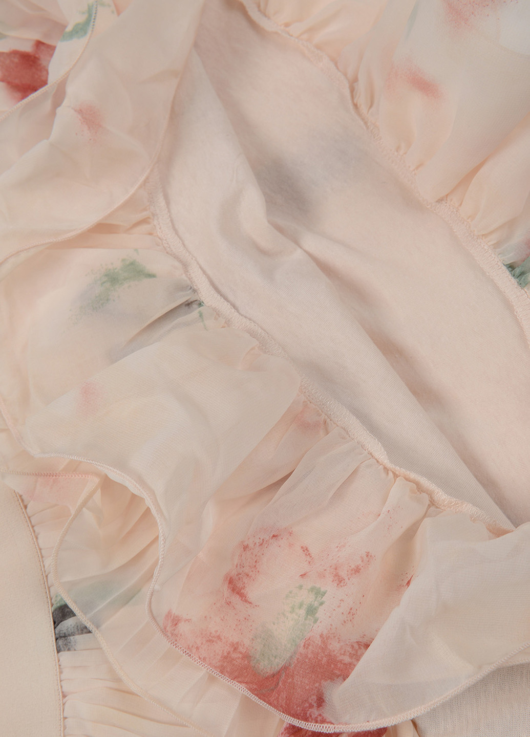 Бежевая кэжуал цветочной расцветки юбка To Be Too клешированная, плиссе