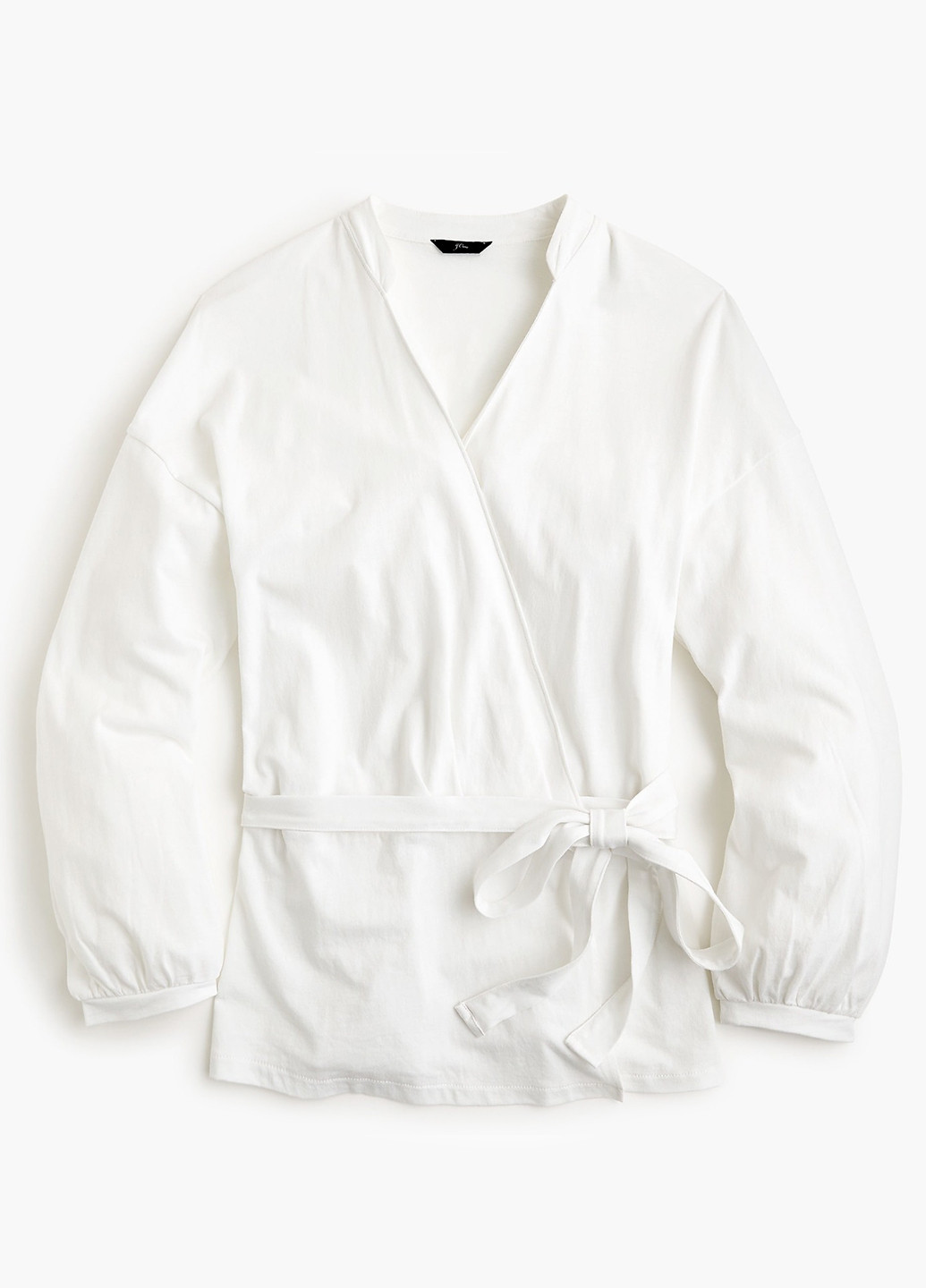 Біла демісезонна блуза на запах J.Crew