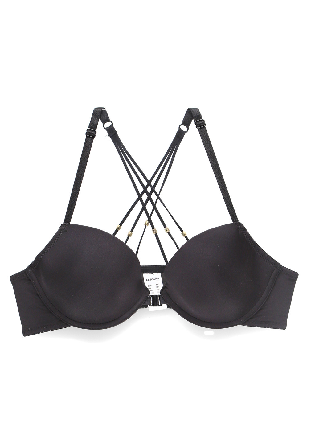 Чёрный бюстгальтер Lascana с косточками полиамид