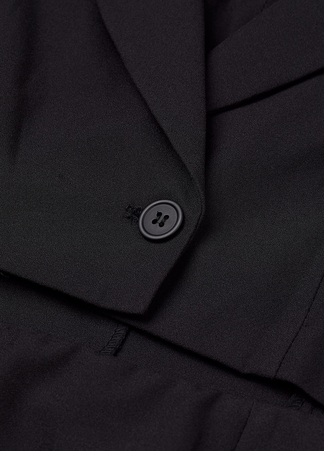 Черное кэжуал платье силуэтная, платье-жакет H&M однотонное