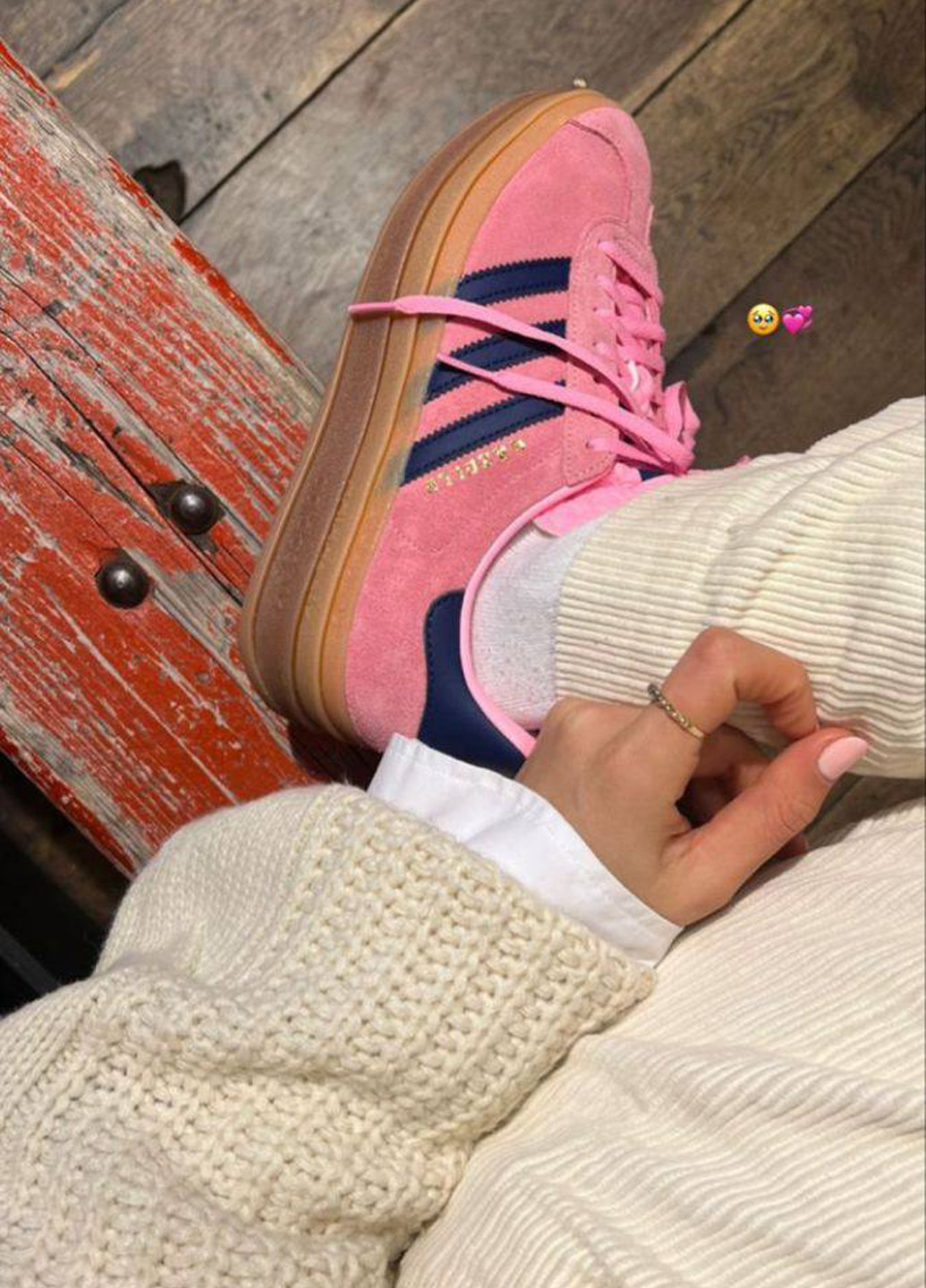 Розовые кеды No Brand W Gazelle Bold