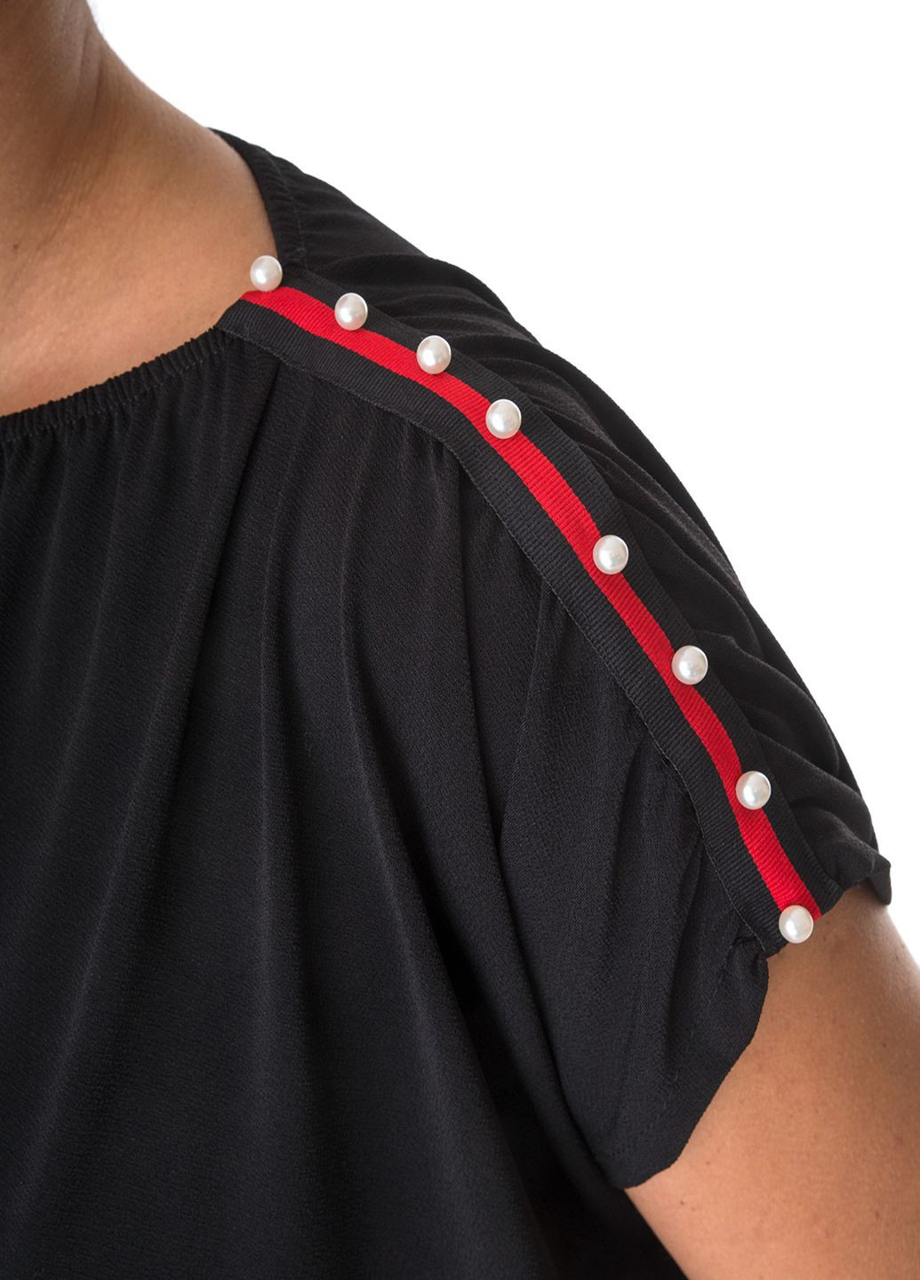 Черное кэжуал платье Miss Miss однотонное