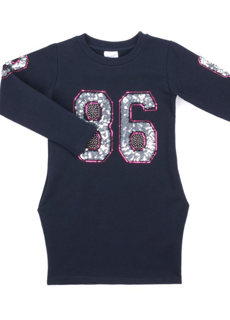 Синее платье "86" (9732-140g-blue) Breeze (205765637)