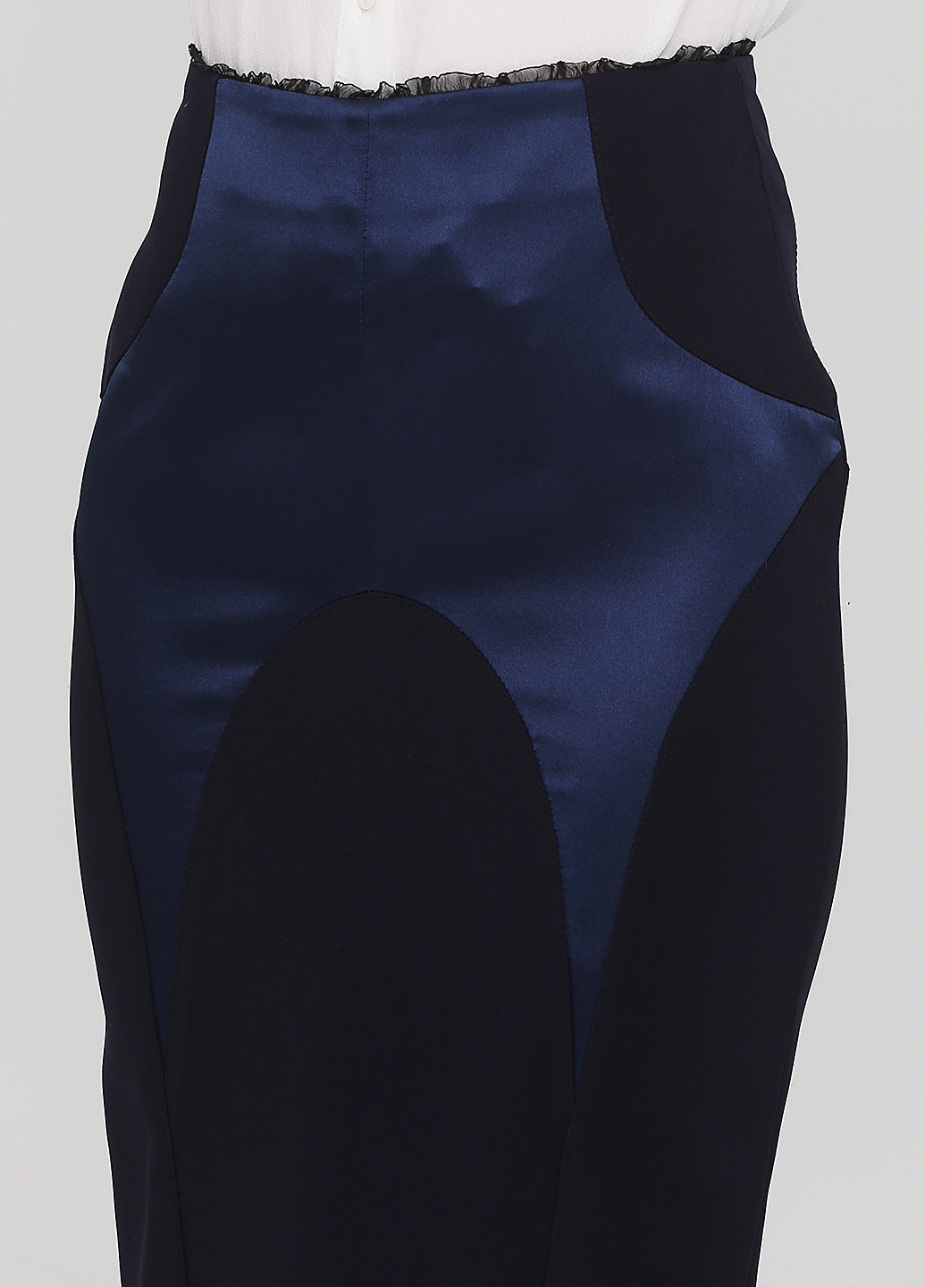 Темно-синяя офисная однотонная юбка Angel карандаш