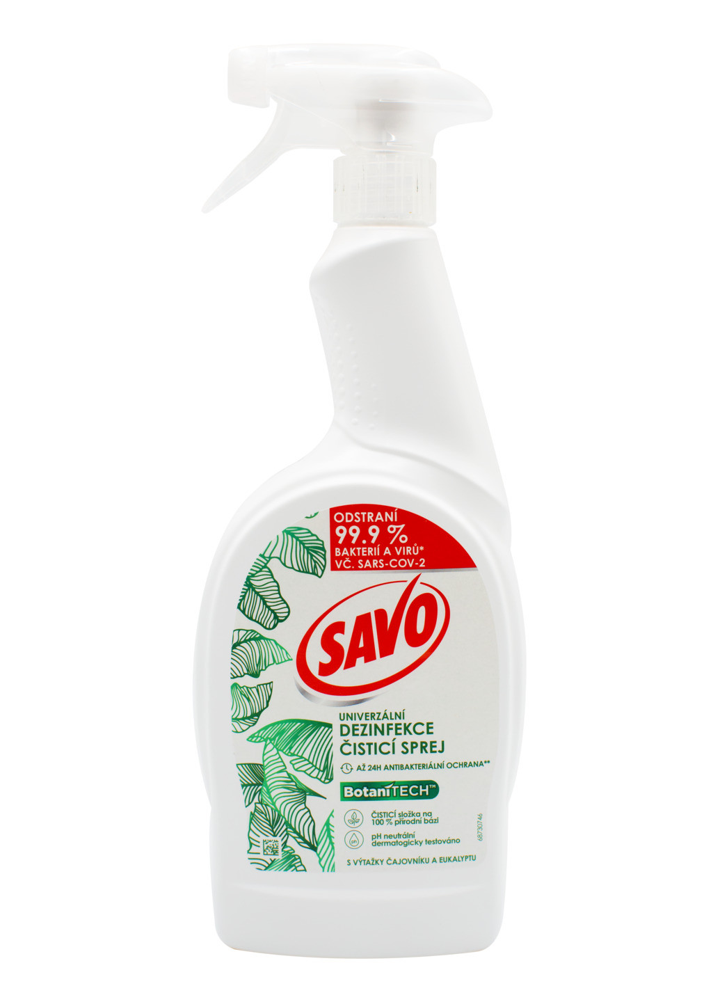 Средство для чистки дезинфицирующее Botanitech с маслом чайного дерева и эвкалипта 700 мл Savo (253244811)