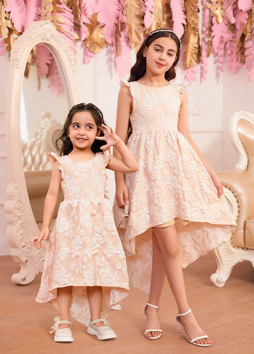 Персикова сукня SHEIN (346790665)