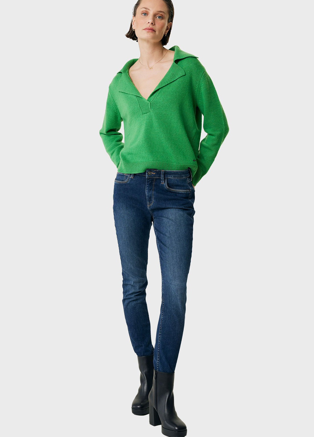 Зелений демісезонний светр Mexx