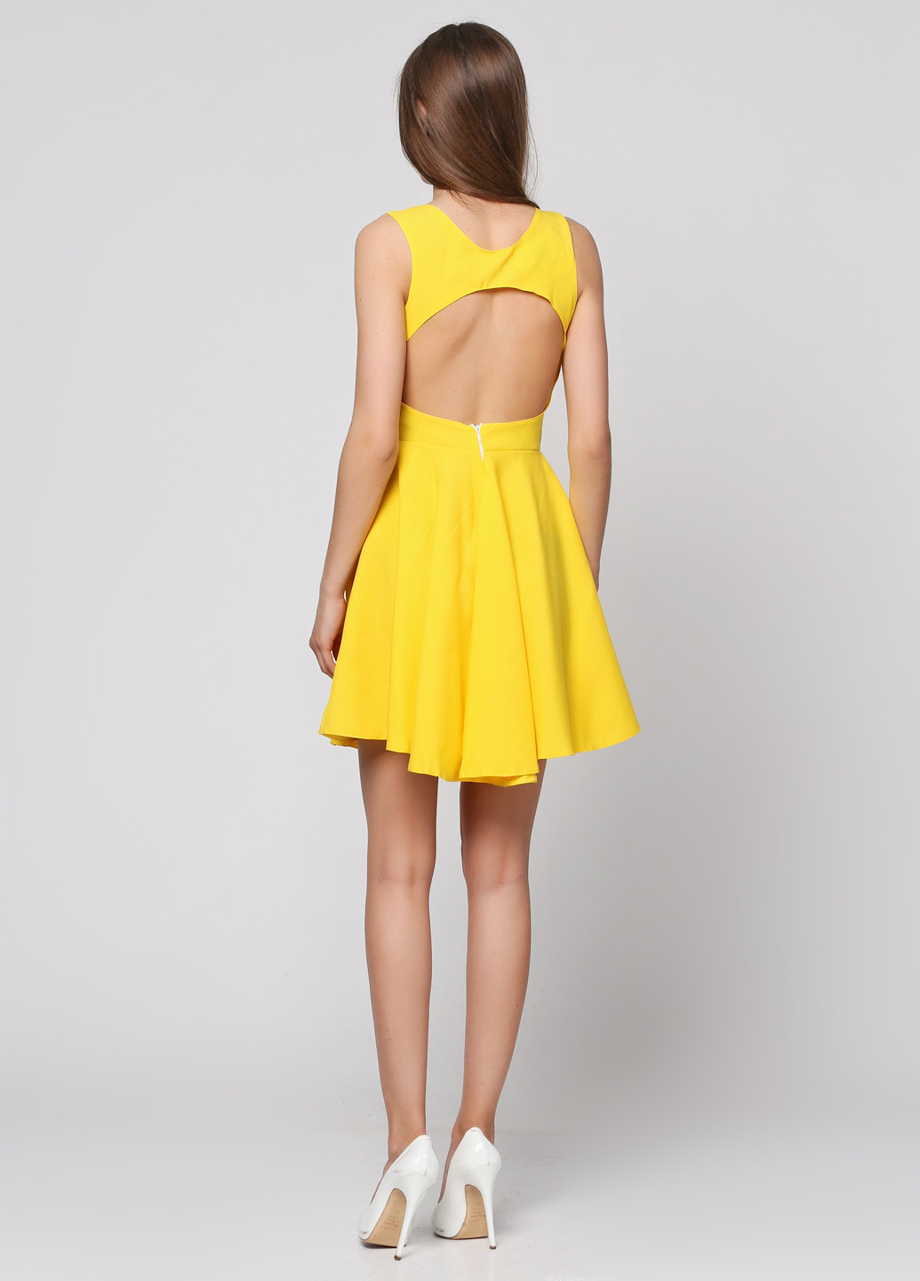 Жовтий кежуал сукня Podium