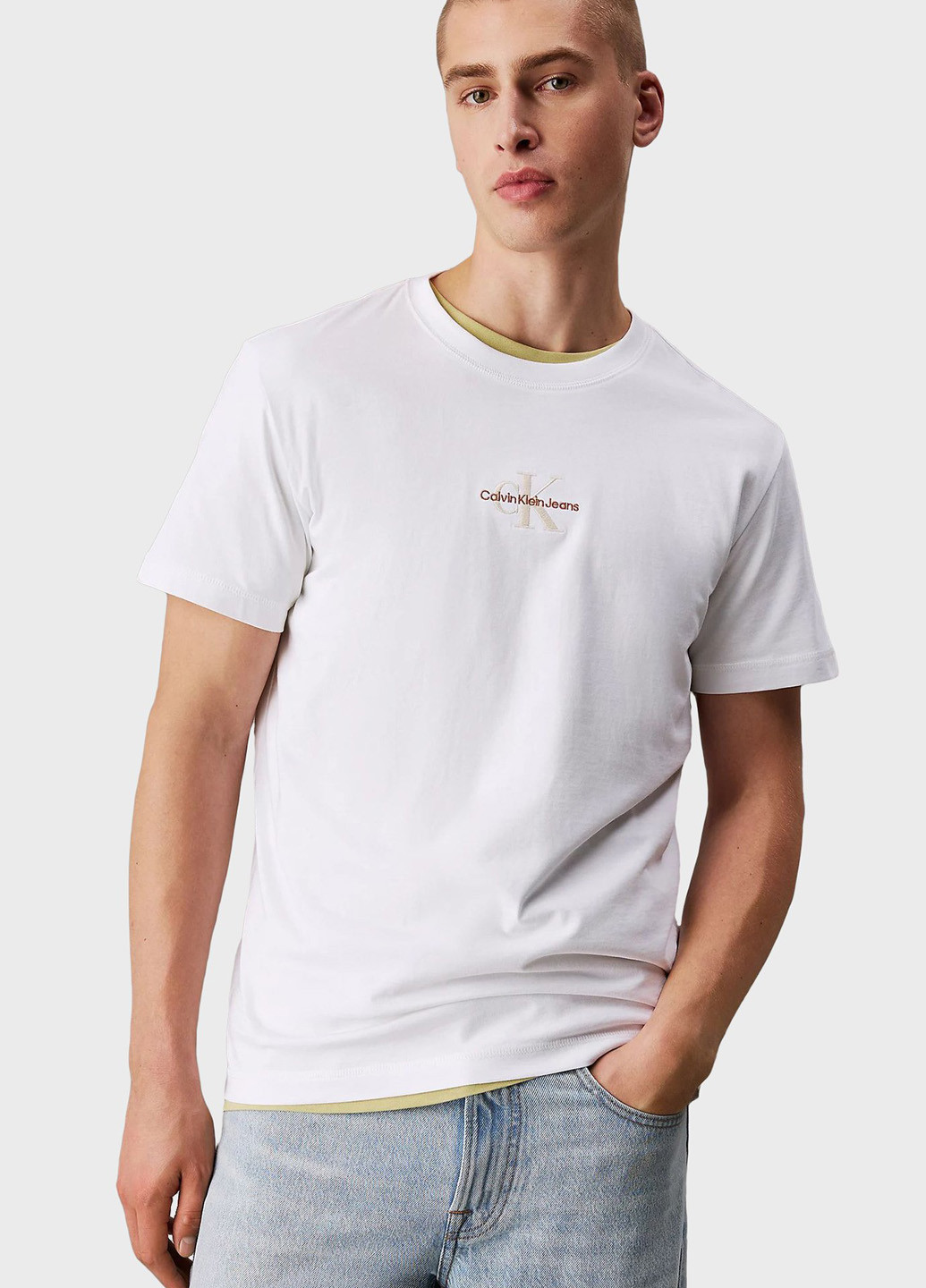 Біла футболка Calvin Klein Jeans