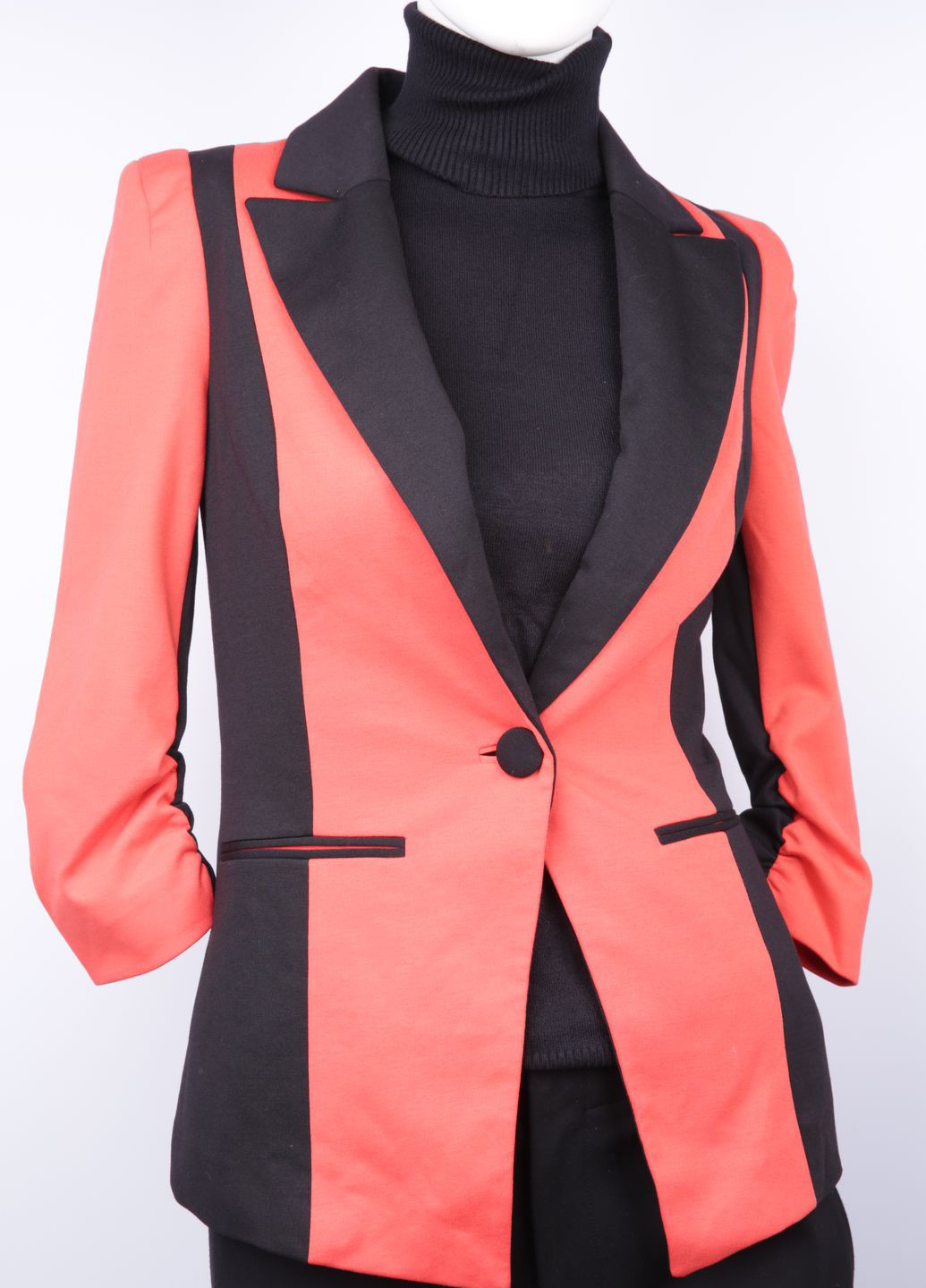 Цветной женский жакет Only колор блок - демисезонный