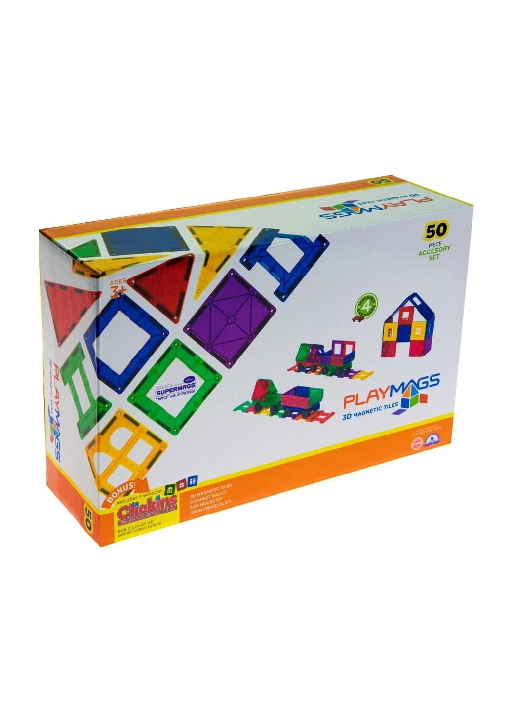 Конструктор Набір 50 елементів (PM153) Playmags Набор 50 элементов (198484770)