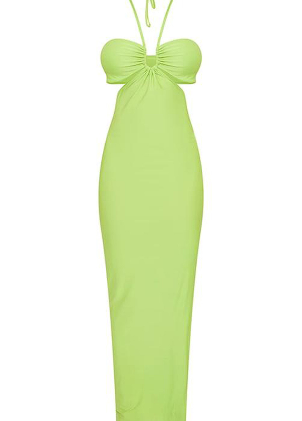 Салатова кежуал, коктейльна сукня PrettyLittleThing однотонна
