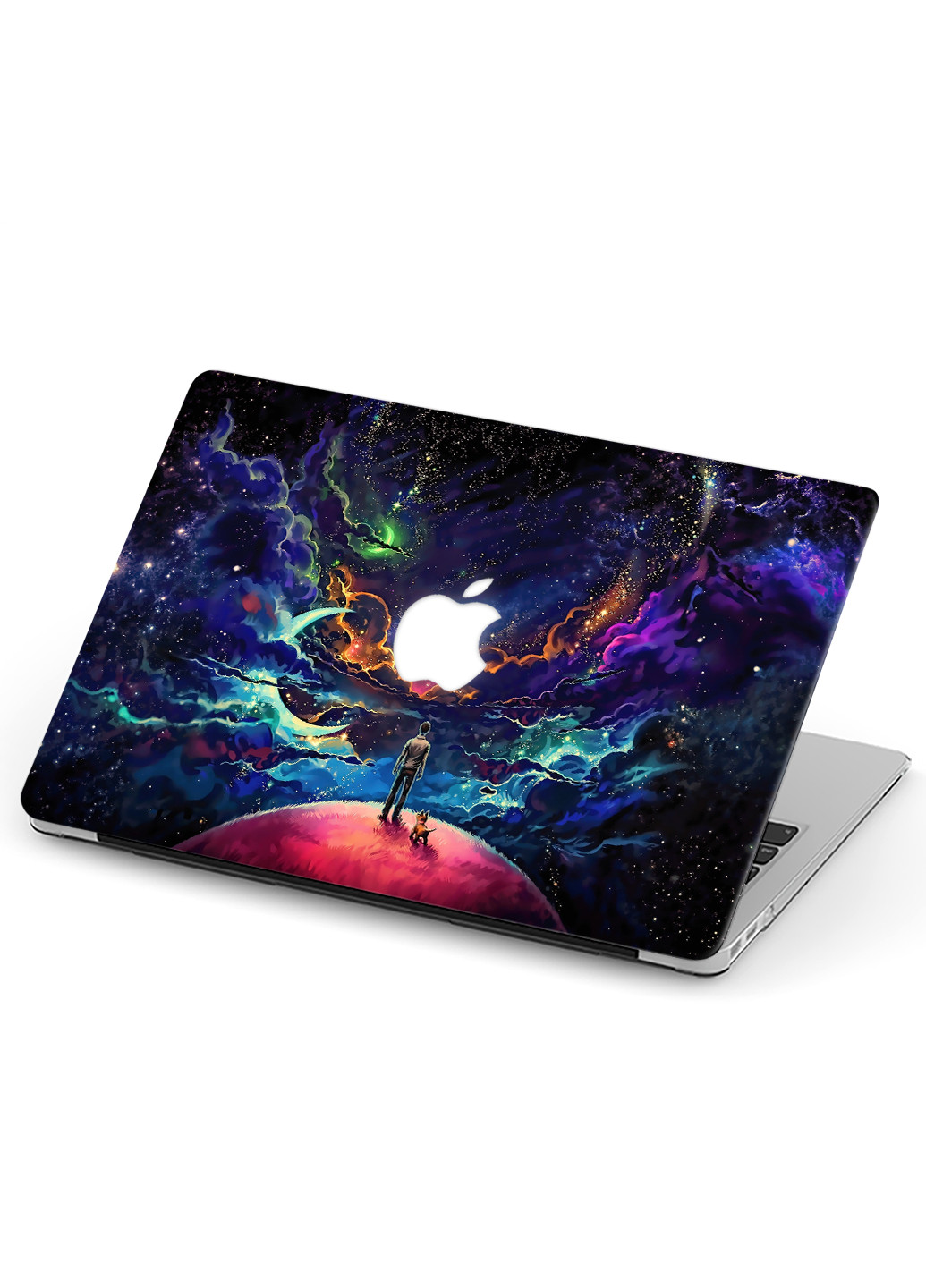Чохол пластиковий для Apple MacBook Air 13 A1466 / A1369 Чоловік і пес у Всесвіті (6351-2553) MobiPrint (218867375)