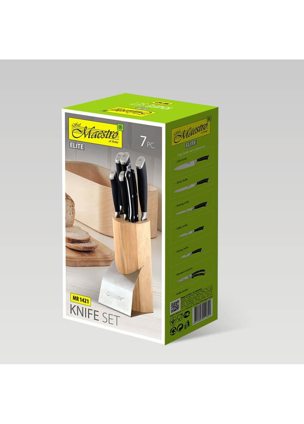 Набор кухонных ножей MR-1421 7 предметов Maestro комбинированные,