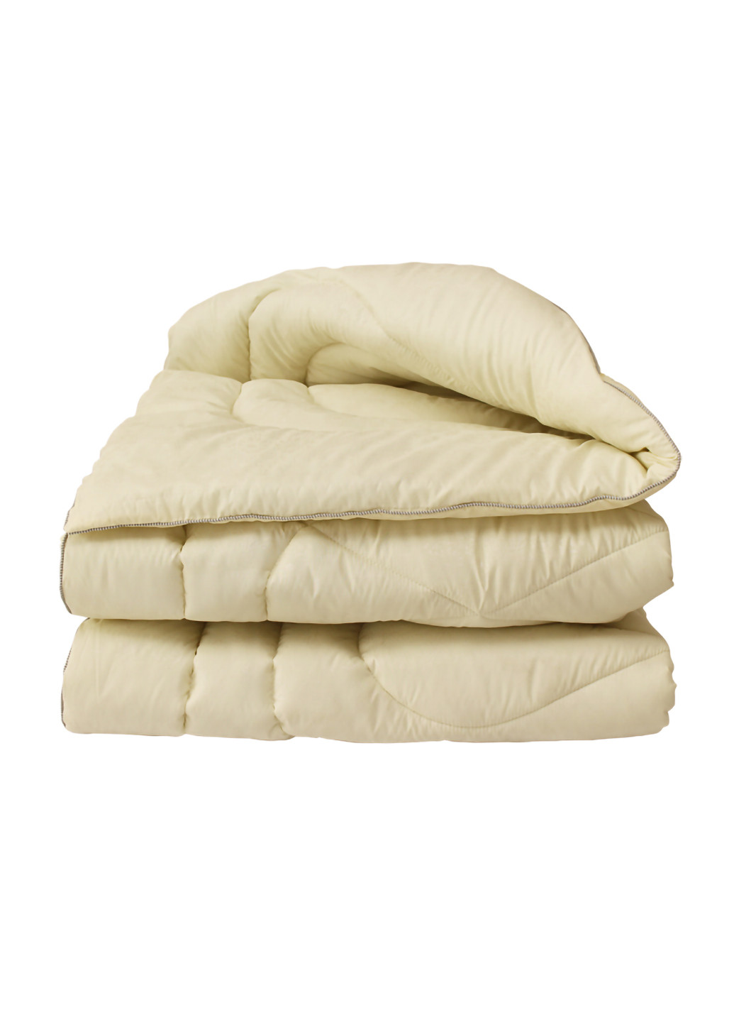 Комплект одеяло лебяжий пух "Бежевое" евро + 2 подушки 50х70 см Tag (254805585)