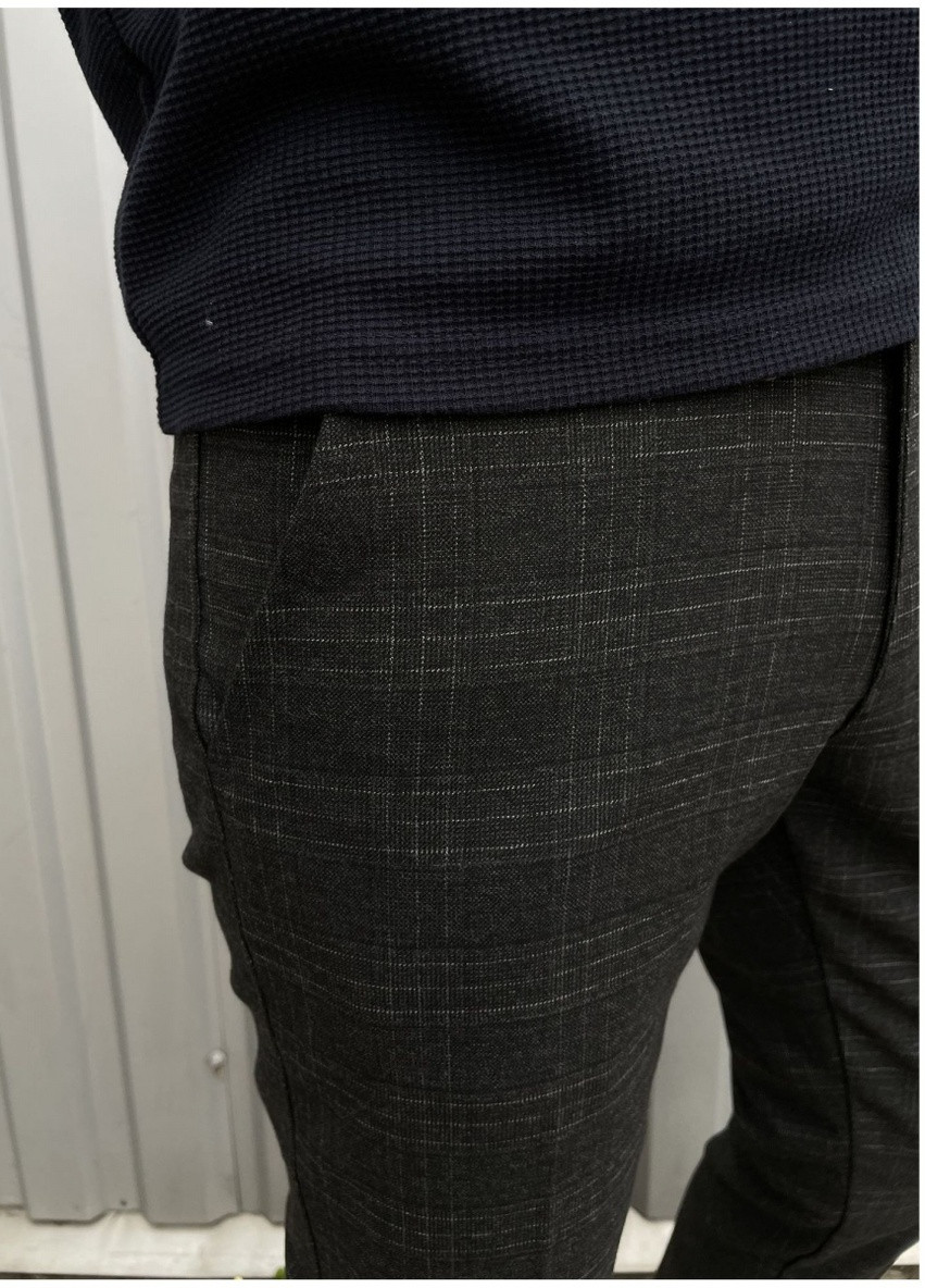 Серые кэжуал демисезонные брюки Missouri