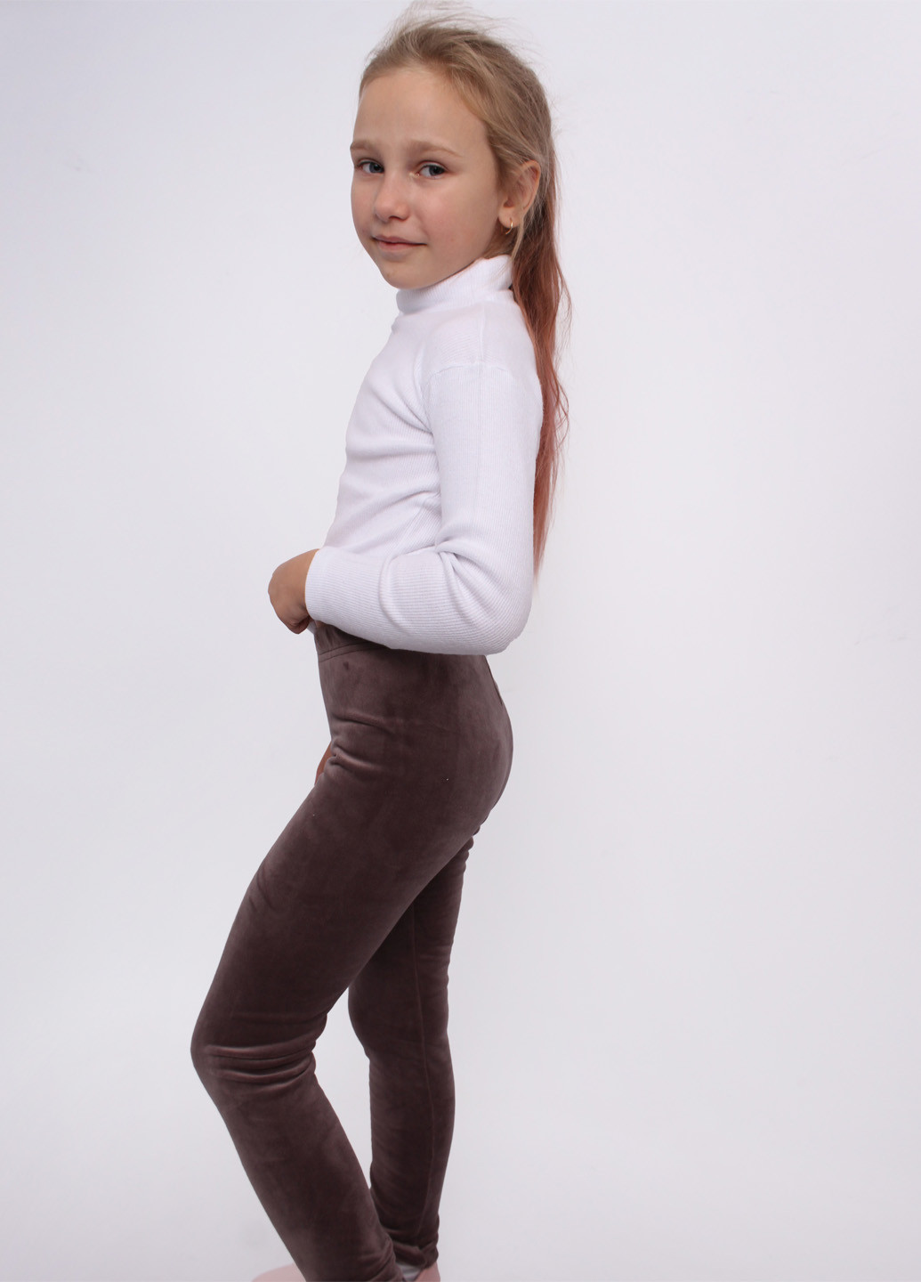 Бежевые демисезонные леггинсы Dana