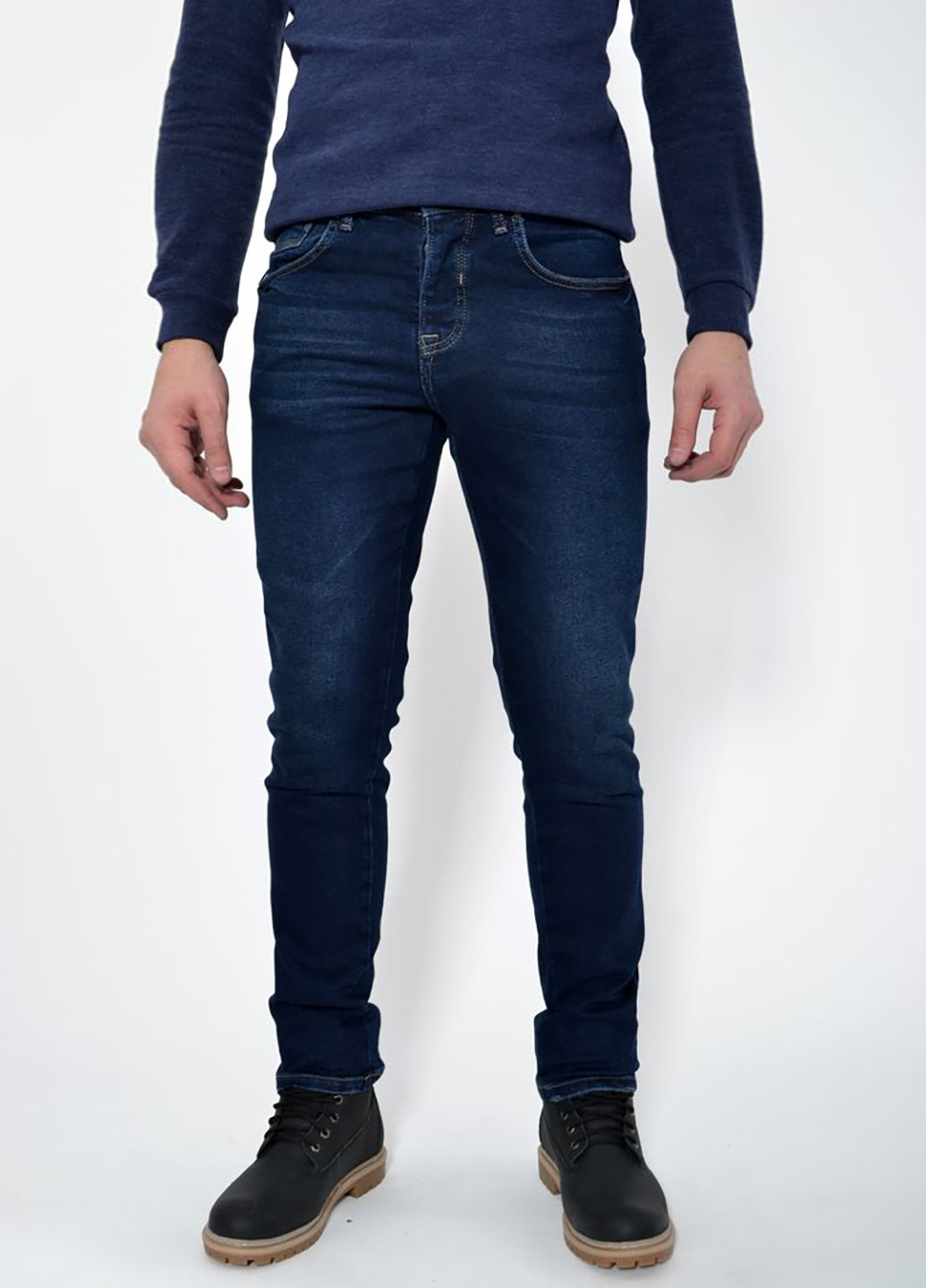 Темно-синие демисезонные джинсы Ager