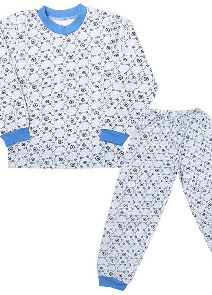 Голубая всесезон детская пижама для мальчика Габби