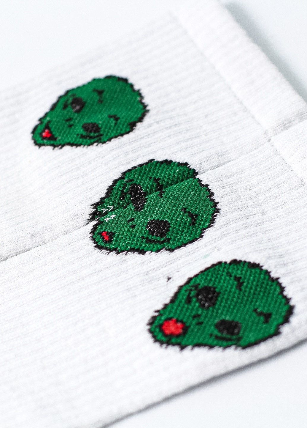 Білі жіночі шкарпетки ufo нло інонопланетяне LOMM малюнки (211081888)