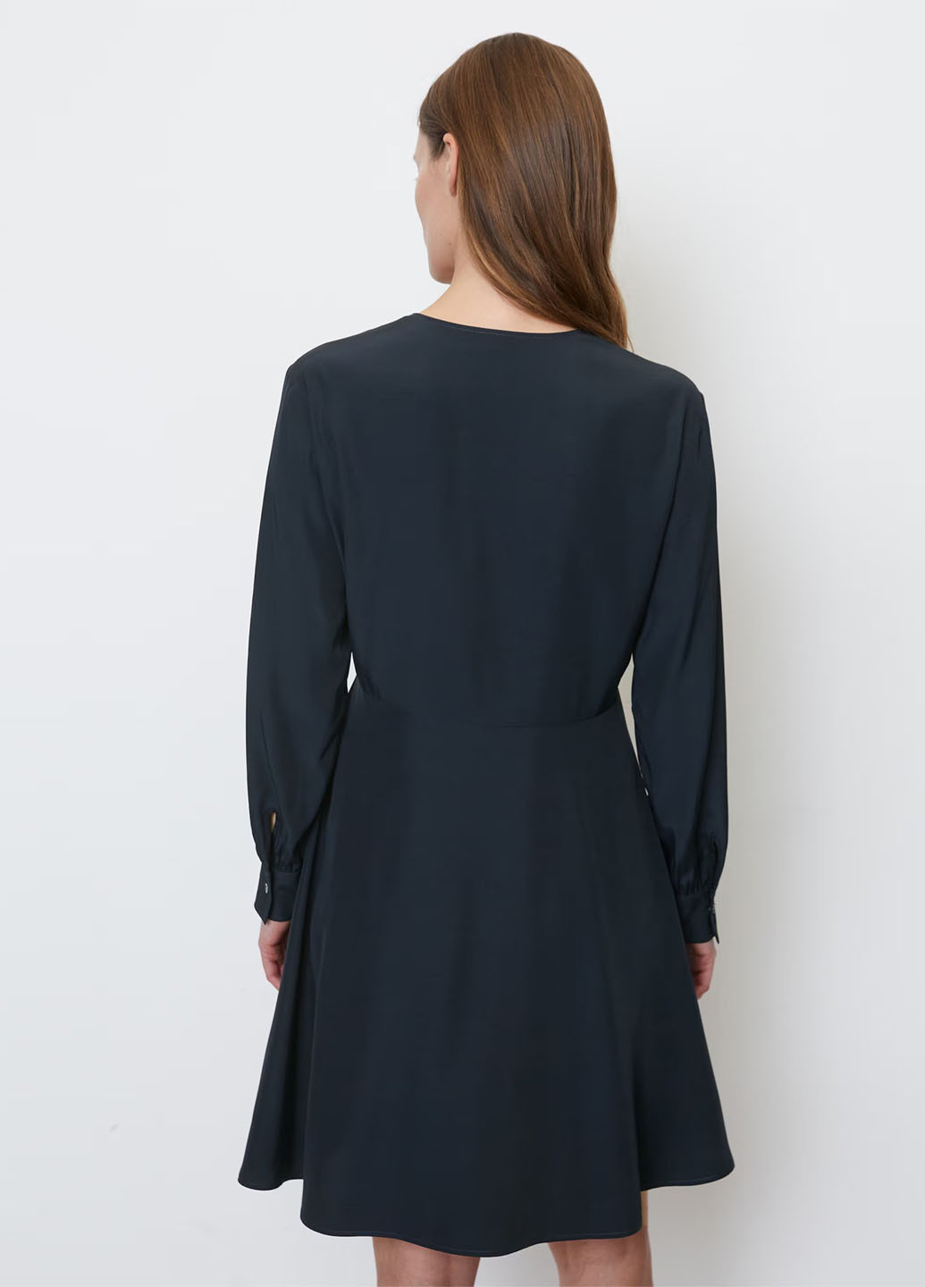 Темно-синее кэжуал платье а-силуэт Marc O'Polo однотонное