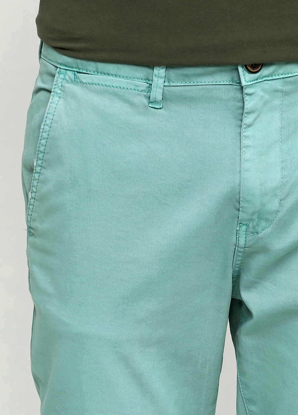 Светло-зеленые кэжуал демисезонные со средней талией брюки Pepe Jeans