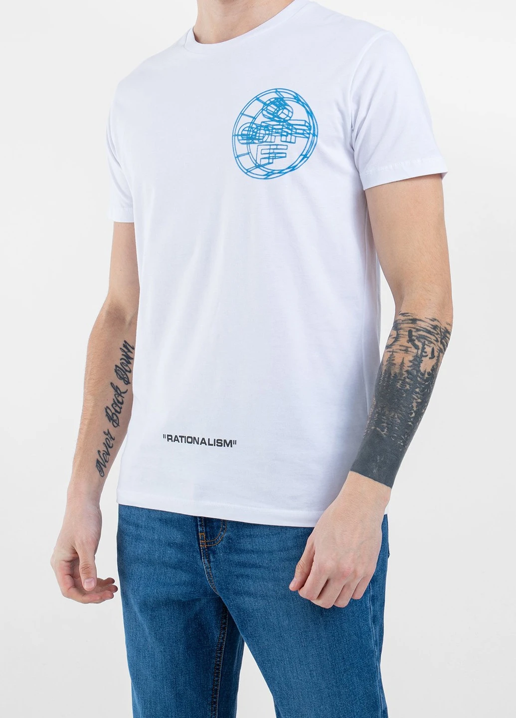 Біла біла футболка з принтом Off-White
