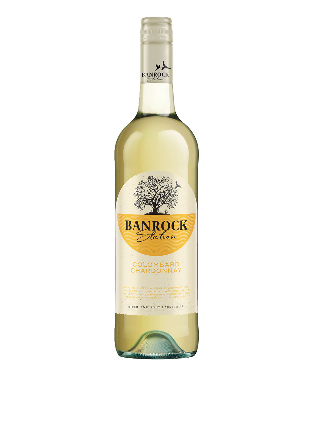 Вино Сolombard Chardonnay сухое, белое, 0,75 л Banrock Station белое