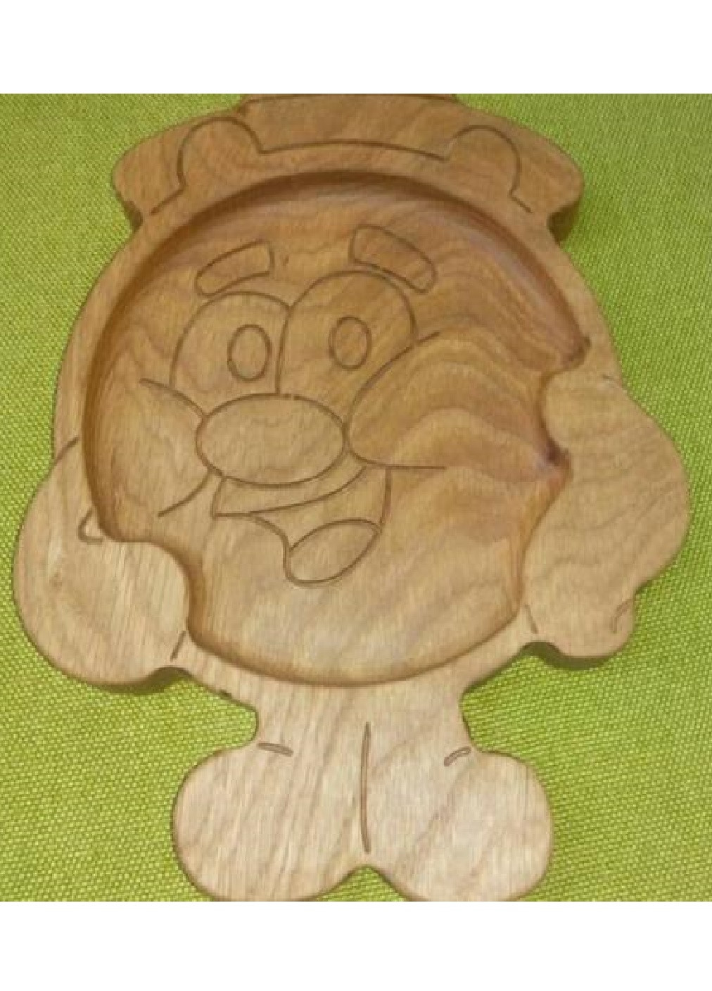 Детская экологическая тарелка посуда для детей из дерева ручной работы "Копатыч" 22 х 17 см (7142659-Т) Francesco Marconi (251231765)