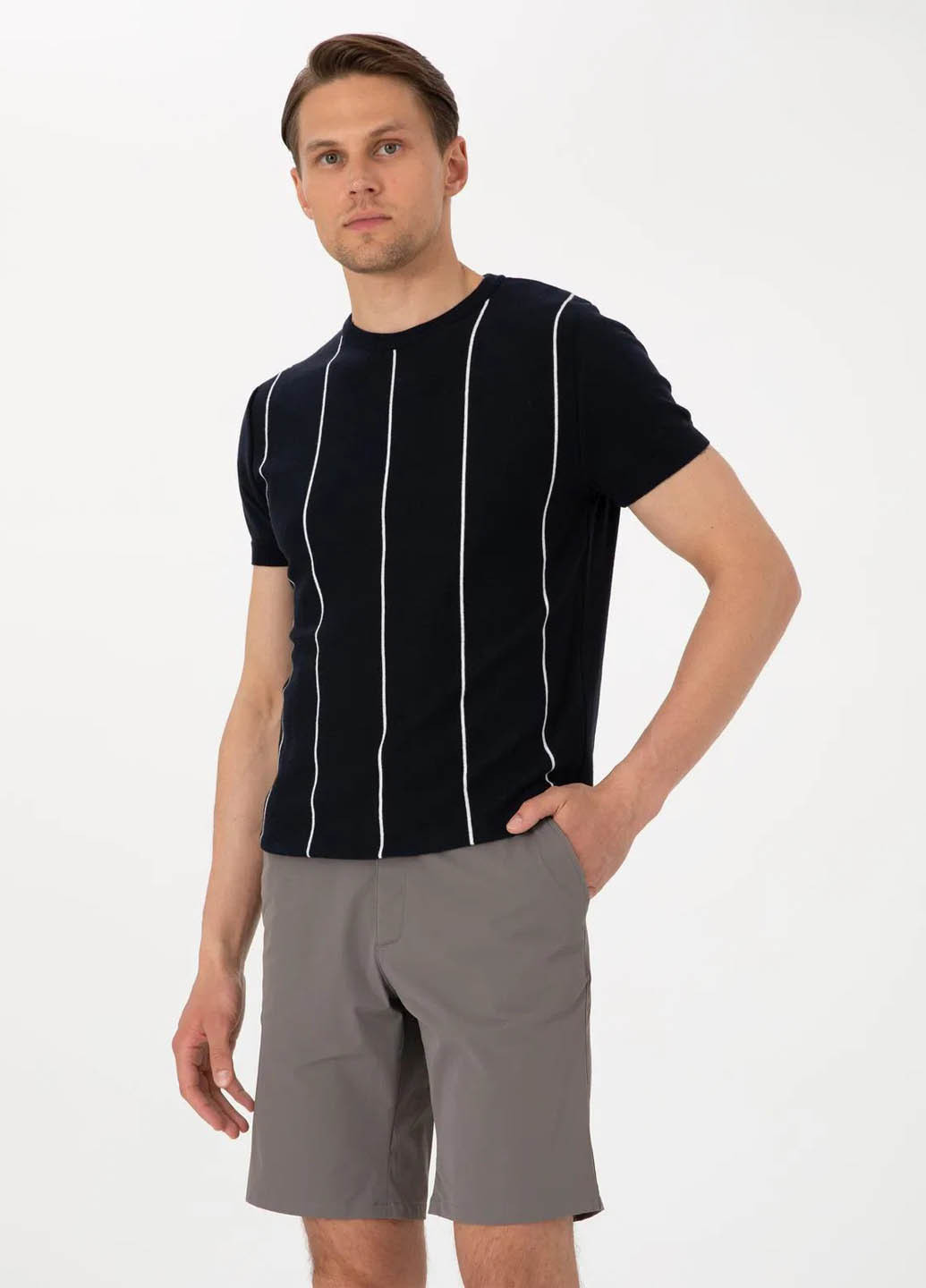 Темно-синяя футболка Pierre Cardin