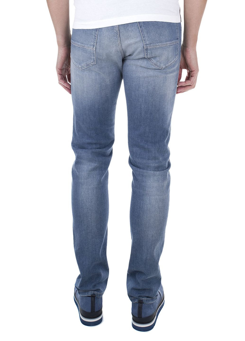 Голубые летние джинсы Trussardi Jeans