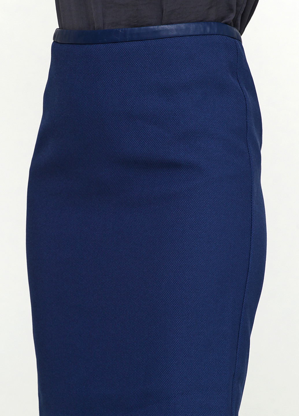 Синяя кэжуал однотонная юбка Axel