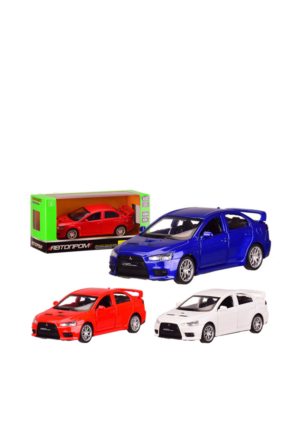 Автомодель Mitsubishi Lancer Evolution, 14,5 х6, 5х7 см АВТОПРОМ (251885373)