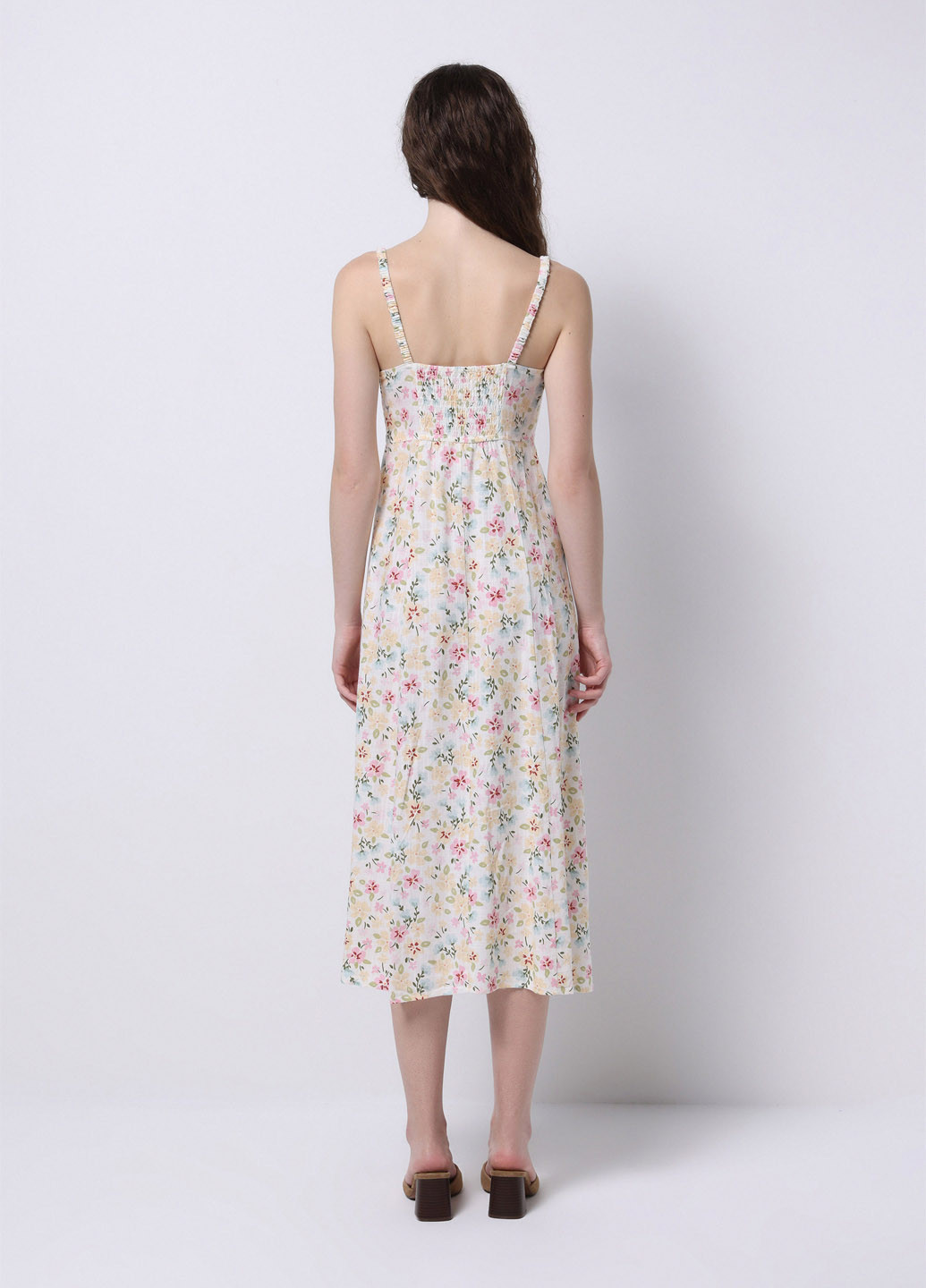 Комбинированное кэжуал платье а-силуэт Colin's с цветочным принтом