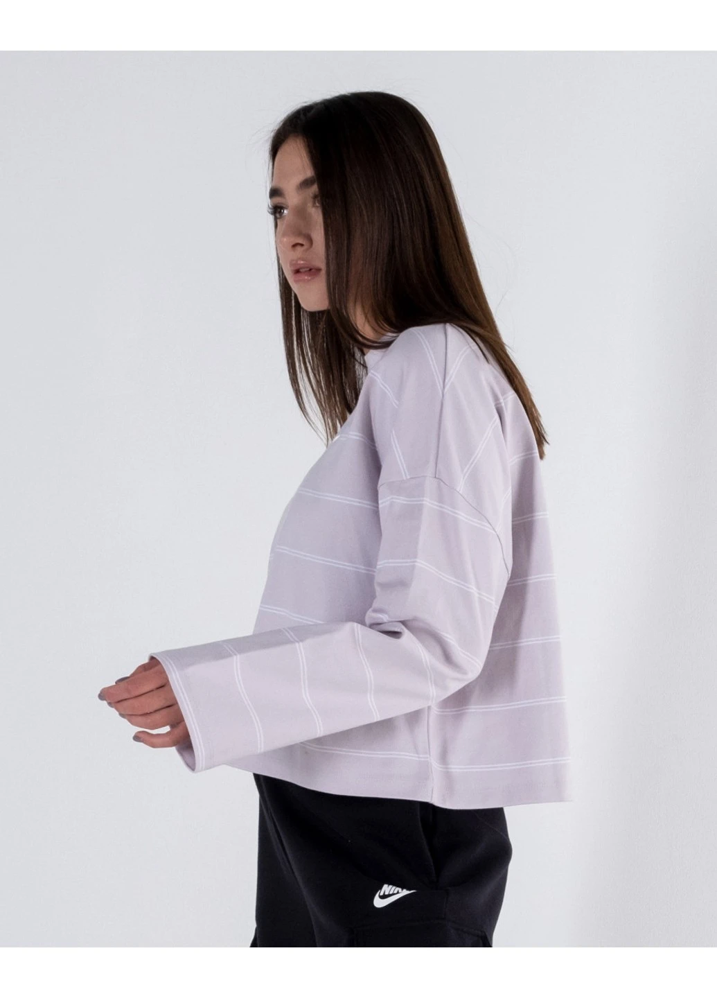 Футболка W NSW JSY STRIPE LS TOP Nike - (253946701)
