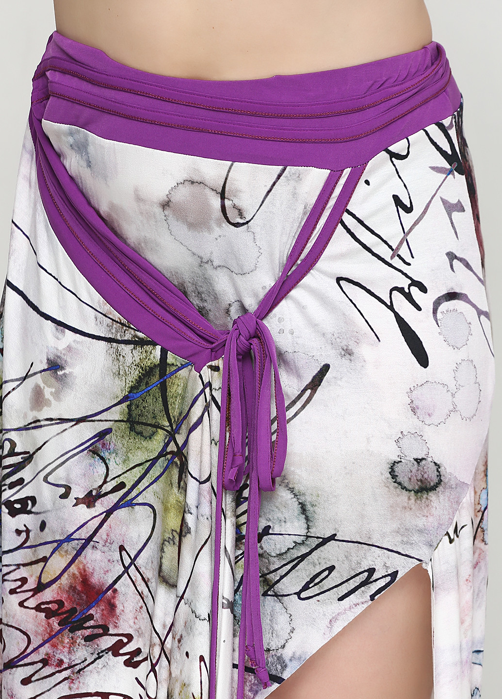 Разноцветная кэжуал с абстрактным узором юбка Grazia Pi с высокой талией