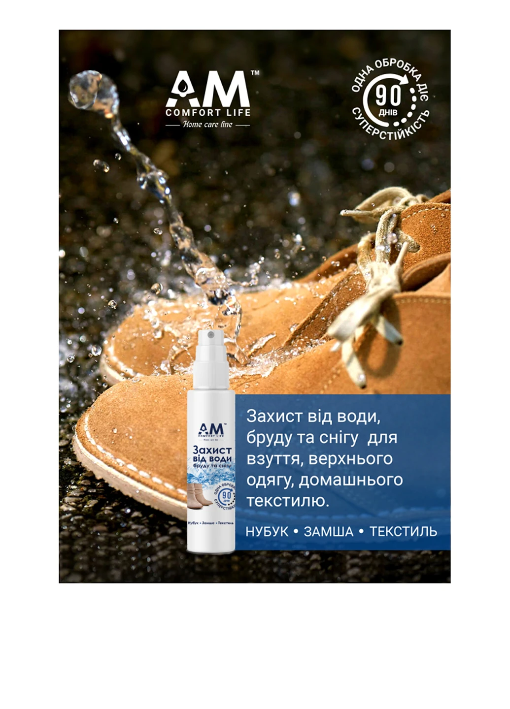 Водоотталкивающий спрей, 50 мл AM Comfort Life (88824417)
