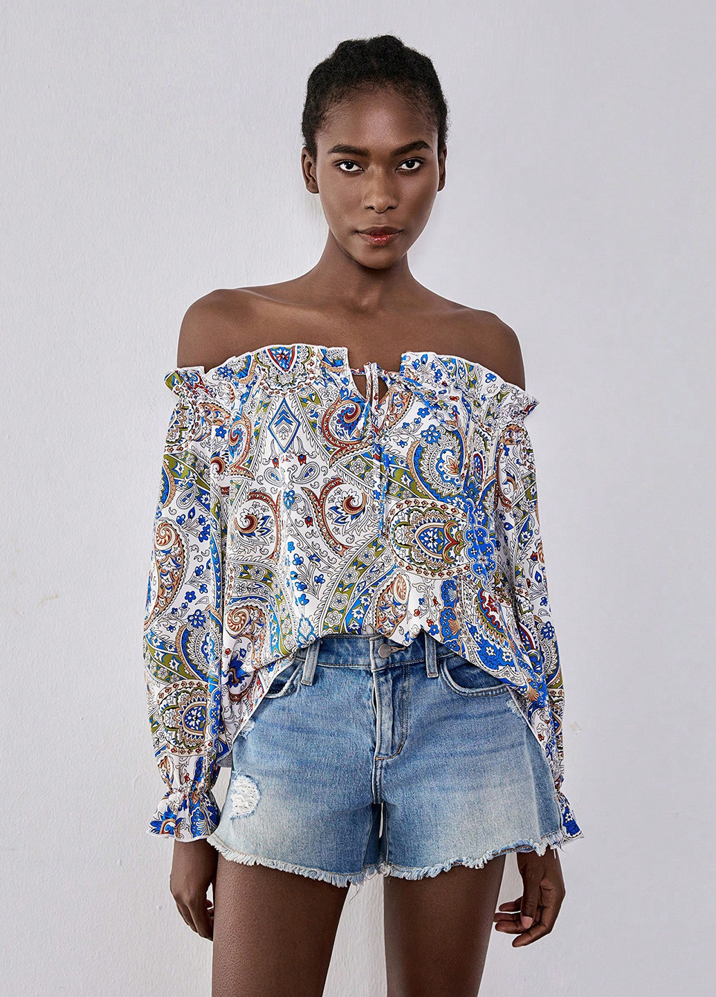 Комбінована блуза SHEIN