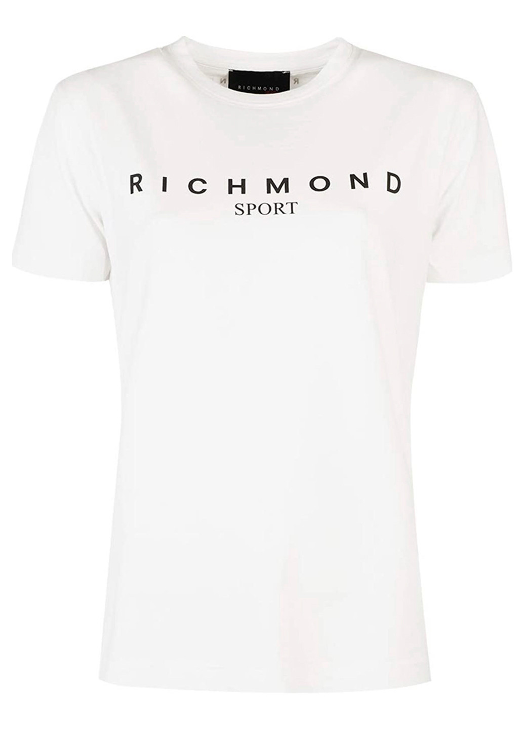 Белая летняя футболка с коротким рукавом John Richmond