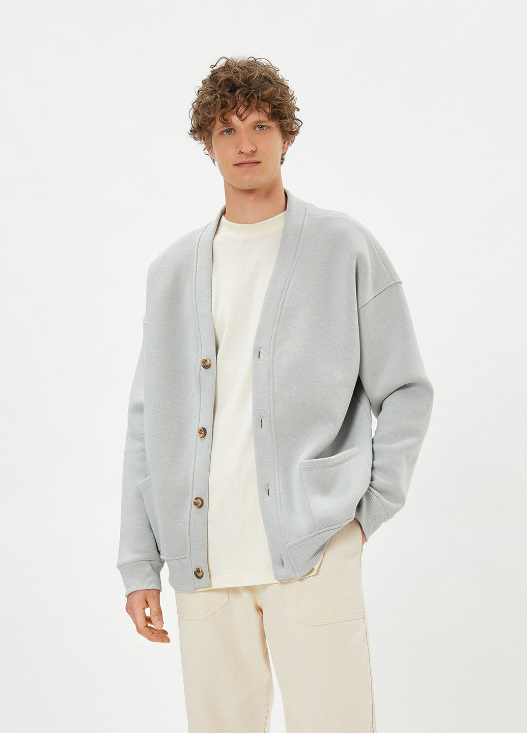 Сіра демісезонна куртка KOTON