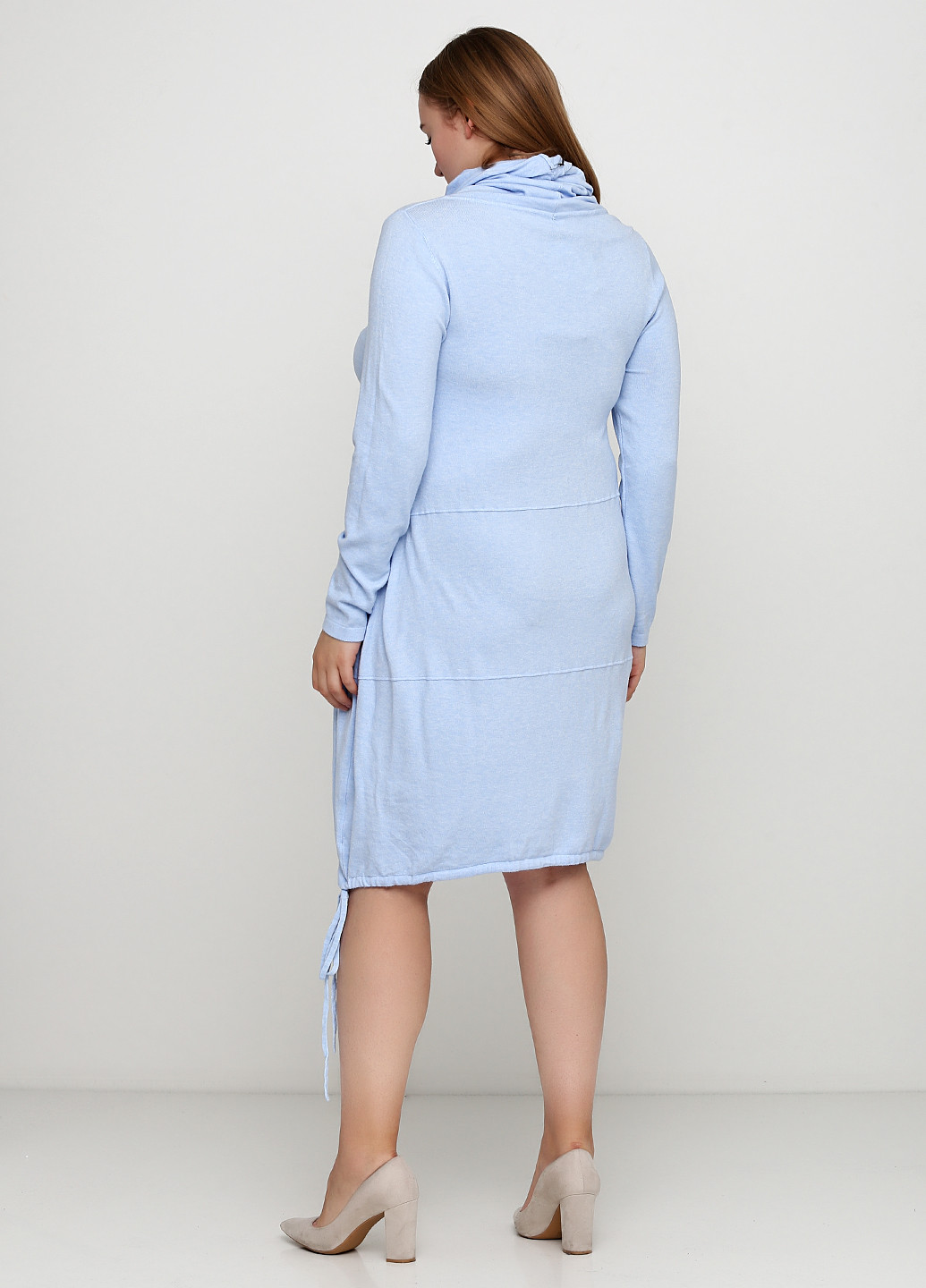 Голубое кэжуал платье Acqua & Limon однотонное