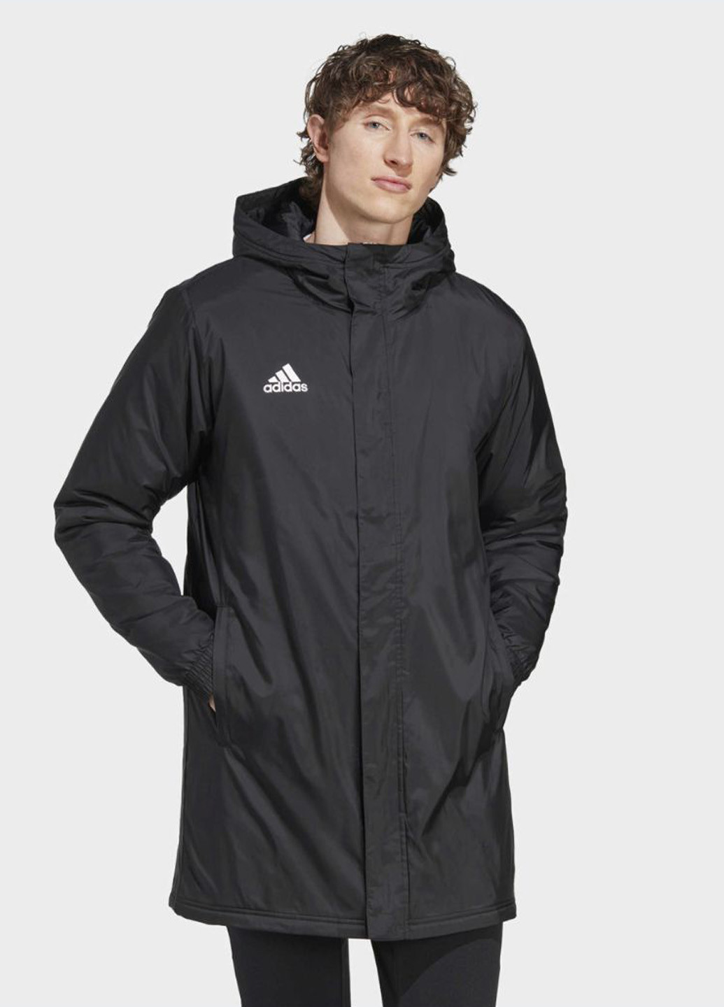 Чорна демісезонна куртка adidas ENTRADA 22