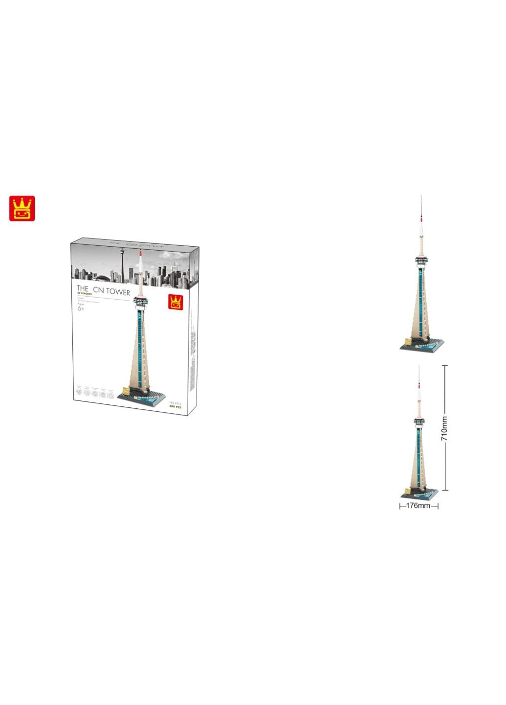 Конструктор Си-Энн-Тауэр. Телевизионная башня Торонто (WNG-CN-Tower) Wange (254073702)